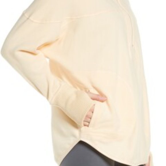 FREE PEOPLE Mountain Dreamin' Half-zip Sweatshirt NWT - Picture 4 of 9